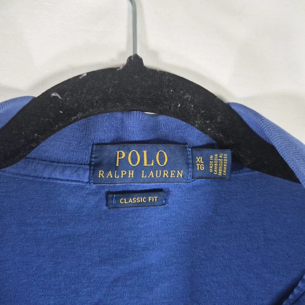 Polo Ralph Lauren Men's XL Classic Fit Blue Short Sleeve Polo Shirt Pony Logo